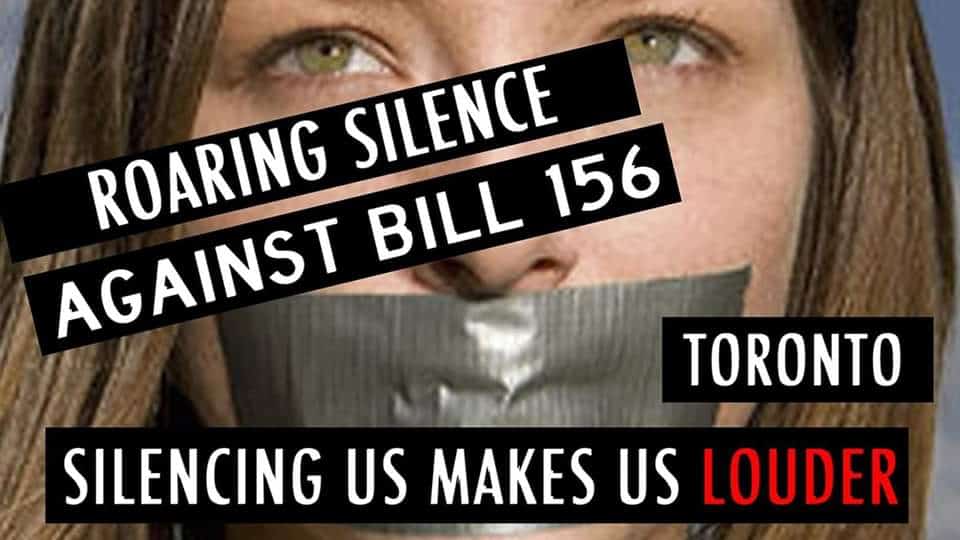 Roaring silence stop bill 156